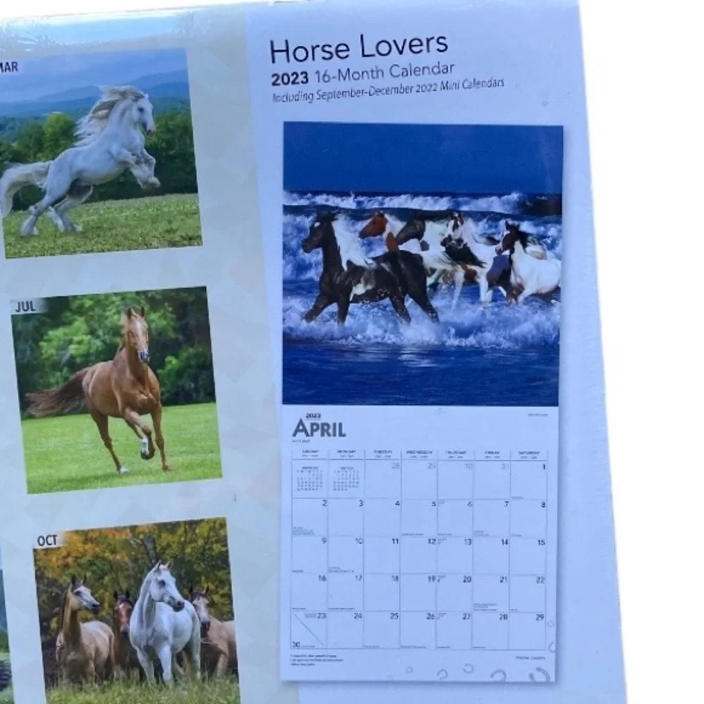 Calendar “Horse Lovers” Sixteen Months Brand New Gorgeous Photography